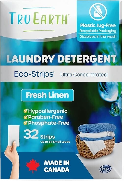 Tru Earth Compact Dry Laundry Dete 32 Sheets Up to 64 Loads 2 PACK FREE SHIP gallery
