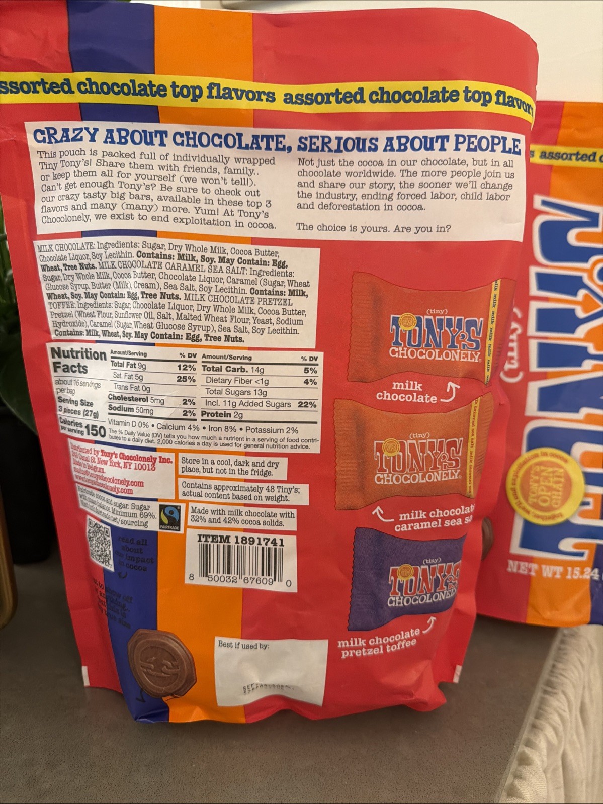 Tiny Tony's Chcoloneley Assorted Chocolate Top Flavors Milk Chocolate (pack Of 2 gallery