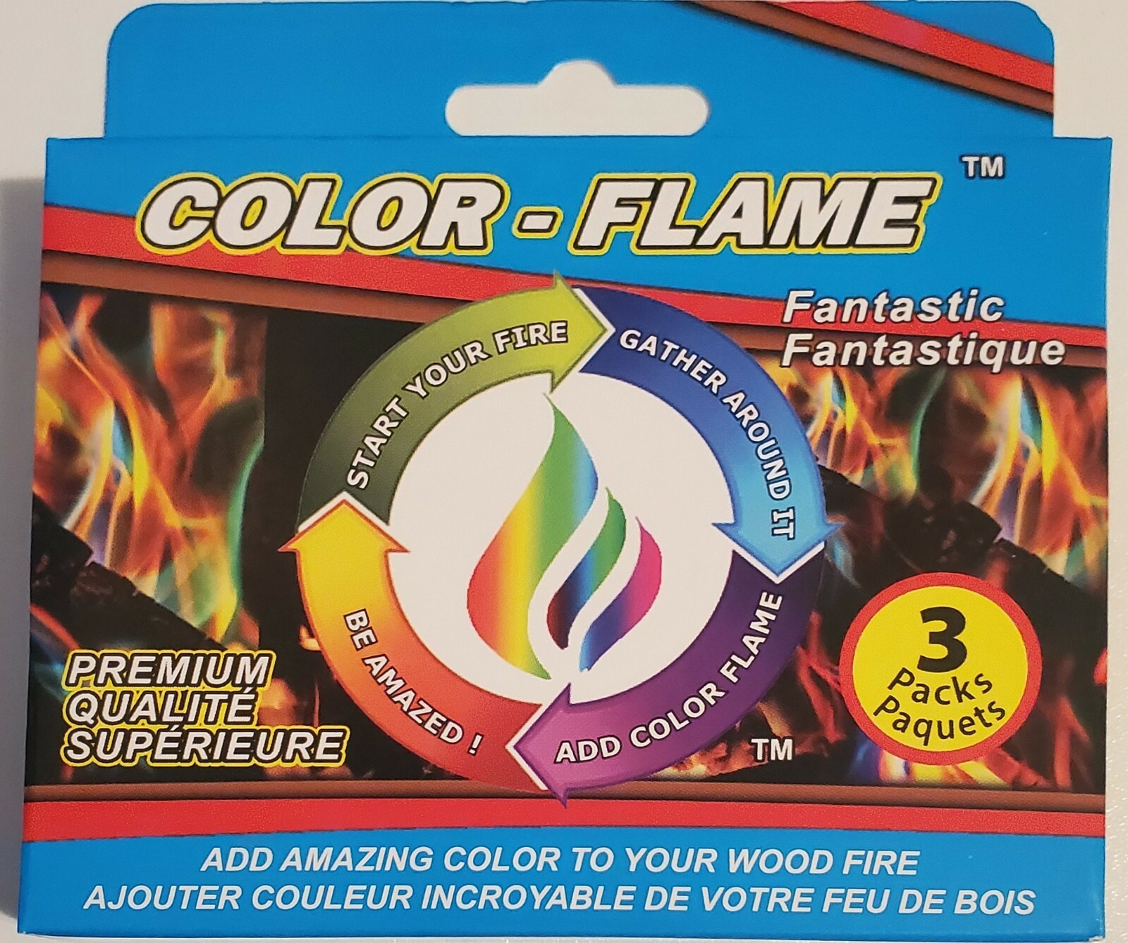 Enviro-Log Color-Flame 3 packets Add Amazing Color To Your WooD Fire NEW gallery