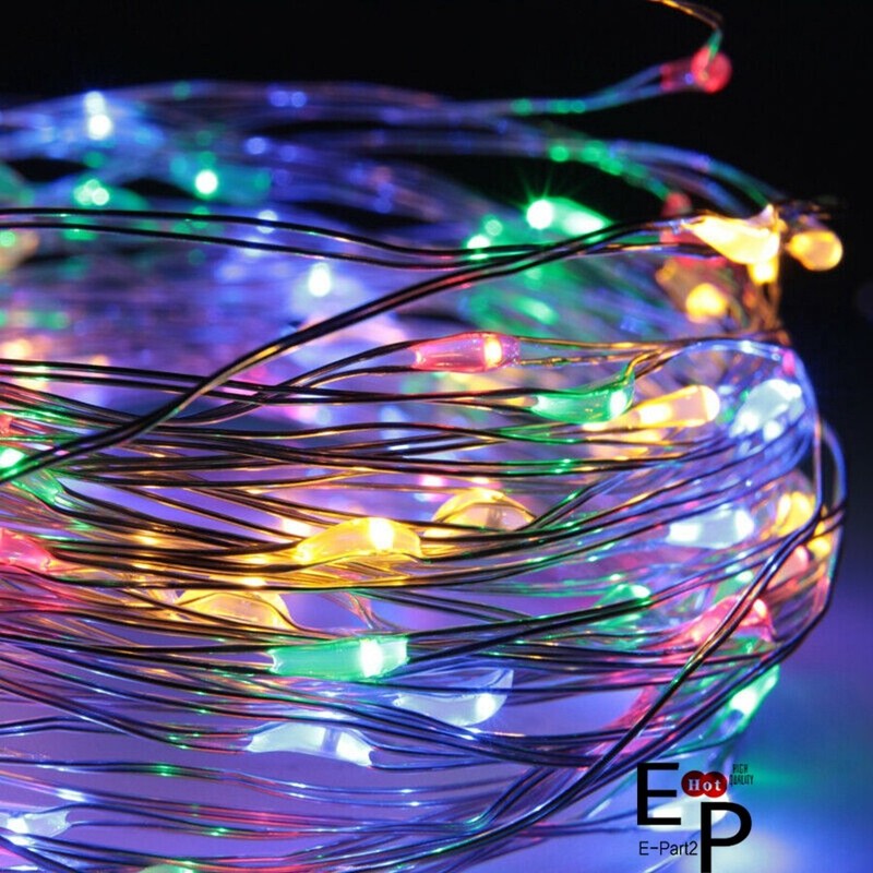 USB Plug Twinkle LED String Fairy Lights Copper Wire With Remote 50 100 200 LED gallery