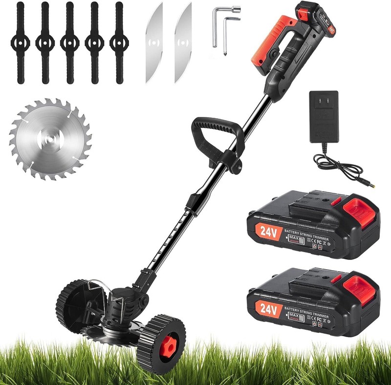 Cordless Electric Lawn Mower Brush Cutter Lawn Edger Grass String Trimmer gallery