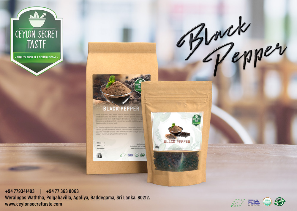 Black Pepper Powder 100g | Black Pepper | Ceylon Secret Taste Organic | Spices