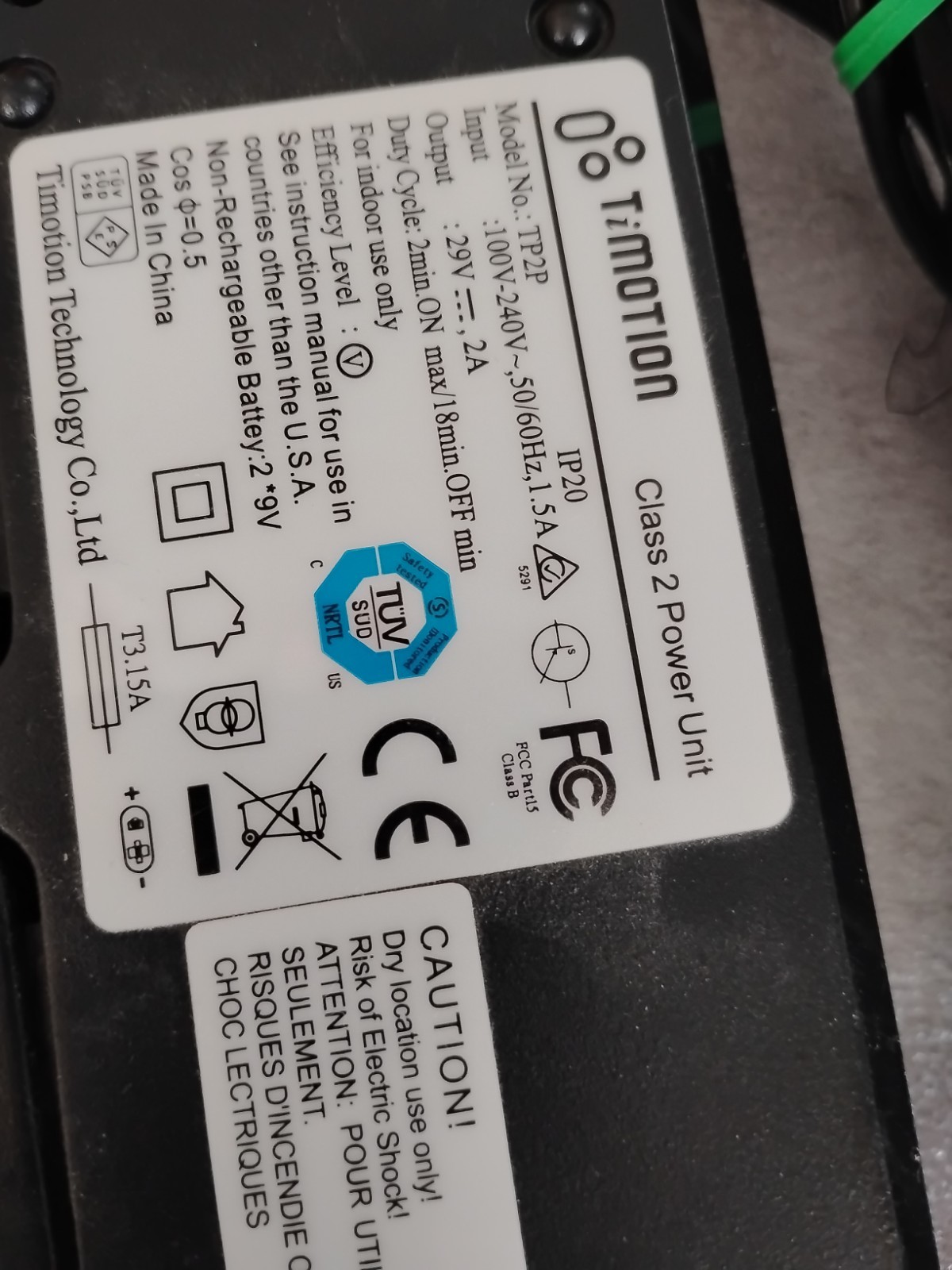 Timotion TP2 IP20 5 Pin Power Supply Adapter Kit for La-Z- Boy Recliner Chair gallery