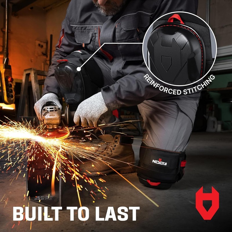 Professional Work Knee Pads for Men Construction with Ankle Support and Heavy... gallery