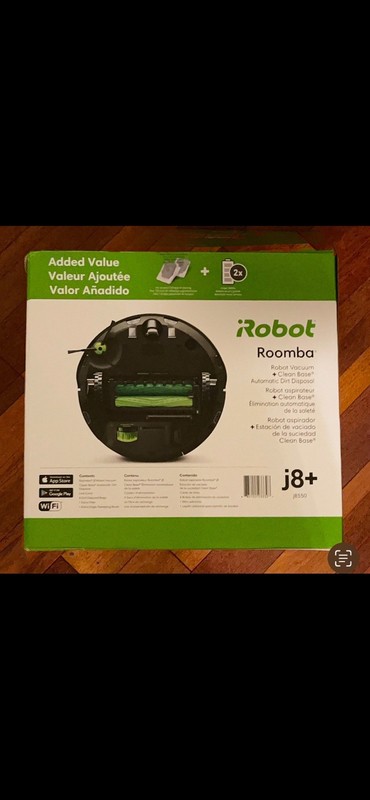 iRobot Roomba j8+ Wi-Fi Connected Self-Emptying Robot Vacuum j8550 (NEW-IN-BOX) gallery