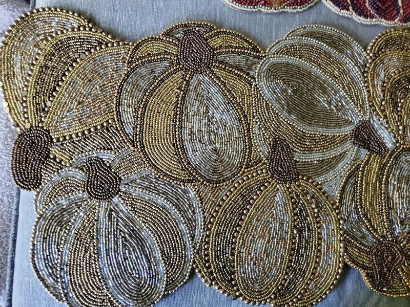 Pumpkin Beaded Table Runners SELECT ONE gallery