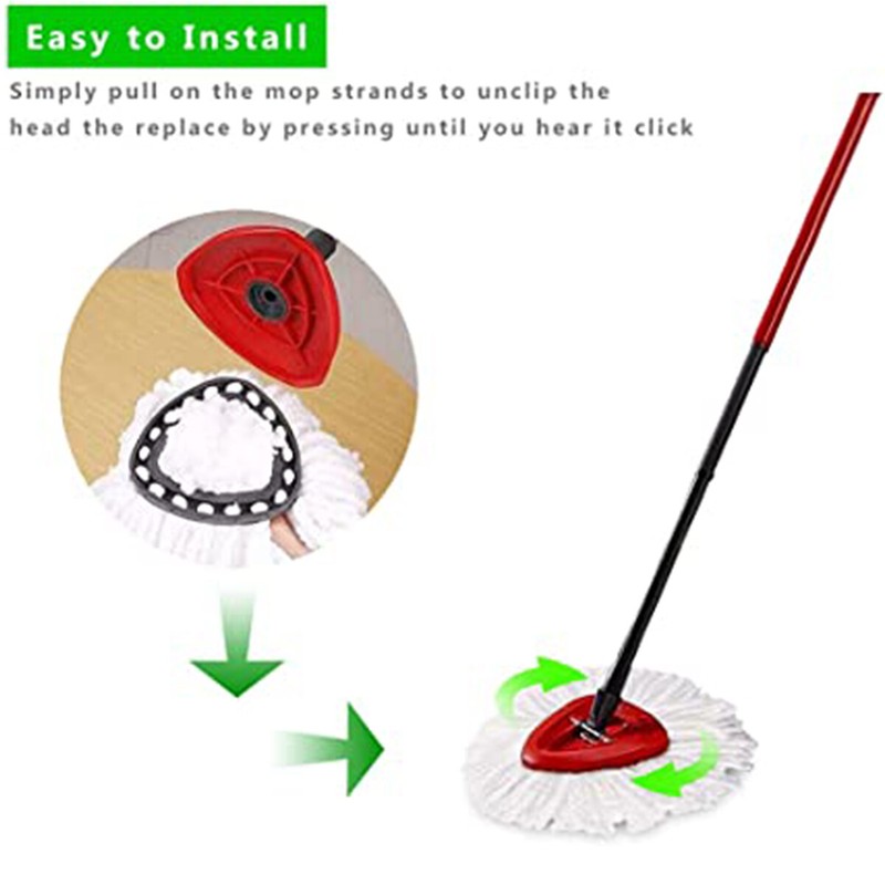Suitable for Ocedar mop replacement head, 100% microfiber, deep cleaning gallery