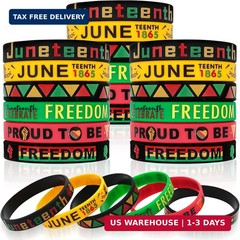 Juneteenth Bracelets Bulk 30PCS Freedom Day Juneteenth Party Favors Gifts Patrio