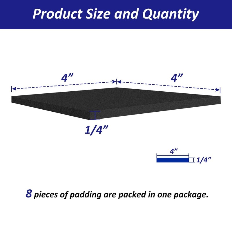 Foam Padding Sheets with Adhesive Backing - 1/4" Thick Self Stick Neoprene In... gallery