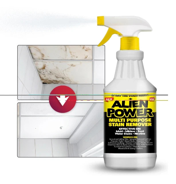 Alien Power Stain Remover Kit – Mold, Mildew & Algae Cleaner with Spray Bottle gallery