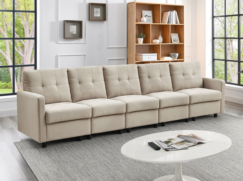 Contemporary Modular Sectional Sofa Modern Living Room Furniture Set DIY Couch gallery
