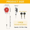 6.6-11lbs Retractable Spring Balancer 4.4 Feet Adjustable Spring Tool Silver gallery