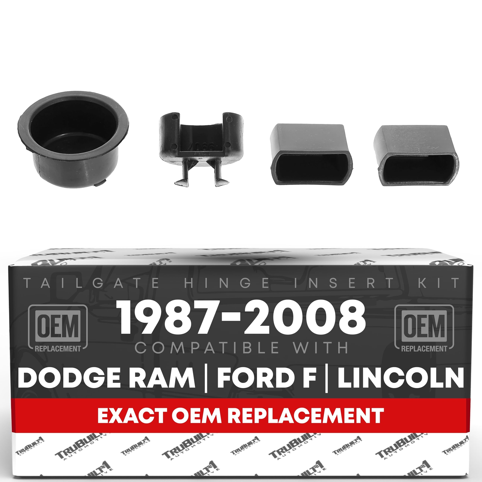 Tailgate Hinge Kit for Dodge Ram - 4-Piece Set, Driver and Passenger Side gallery