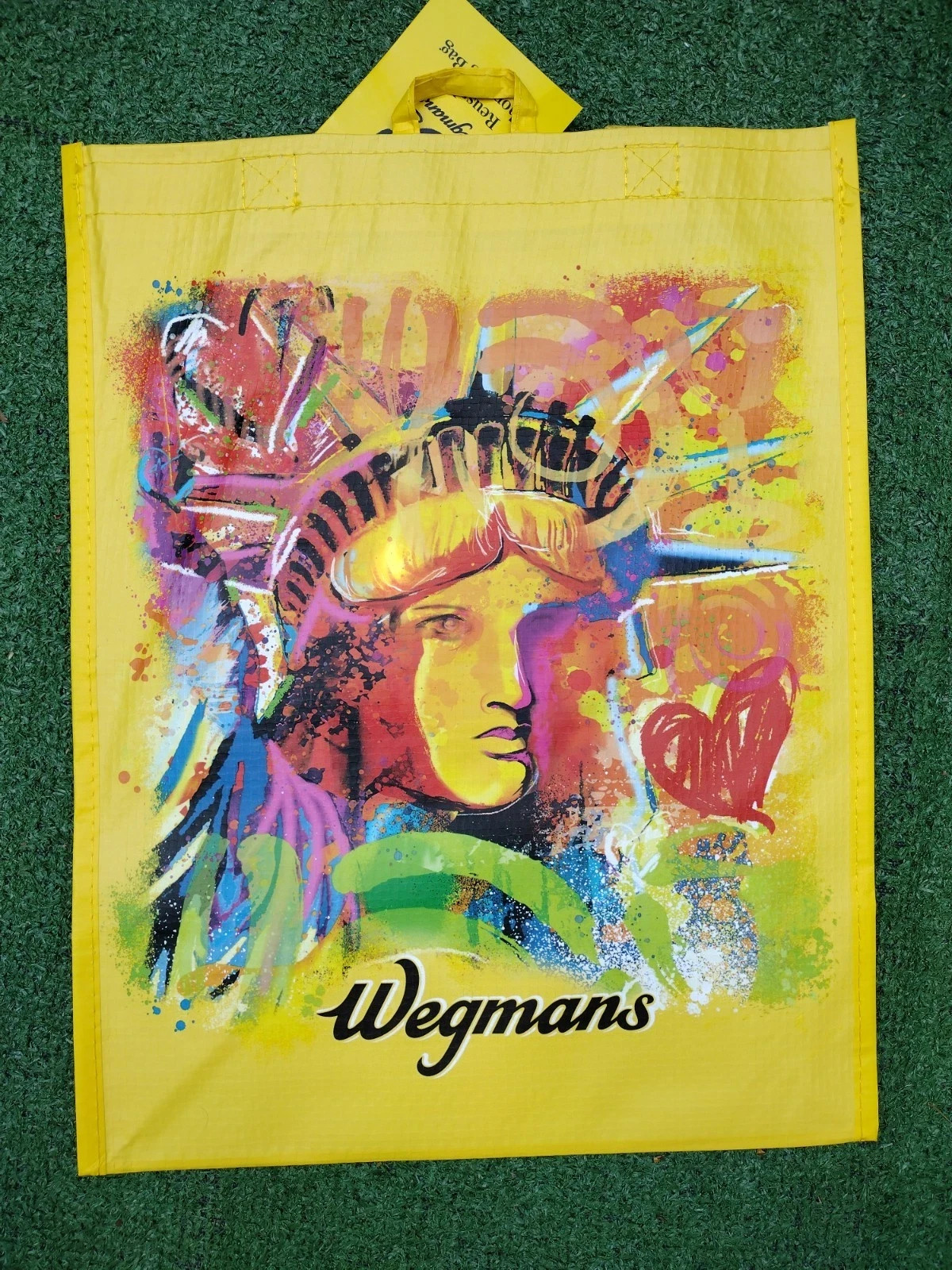 2 X Wegmans Reusable Shopping Tote Bag With Support Liner gallery