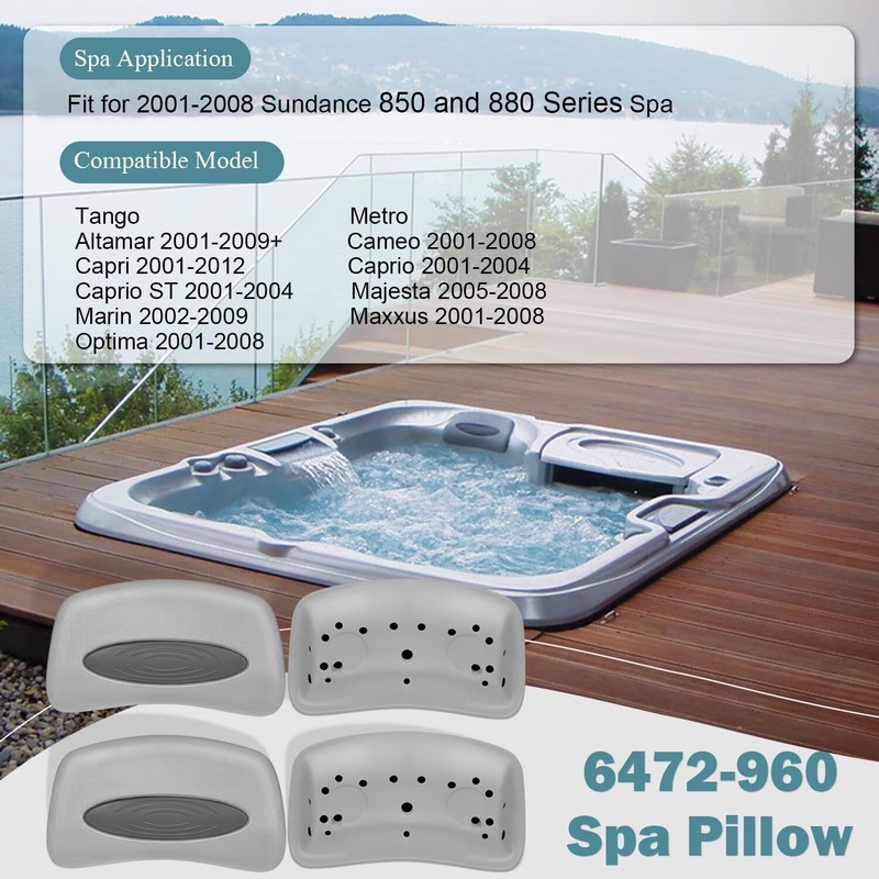 4 Pack 6472-960 Cover Valet Chevron Spa Pillow for Sundance 850 880 Spa 2001-08 gallery