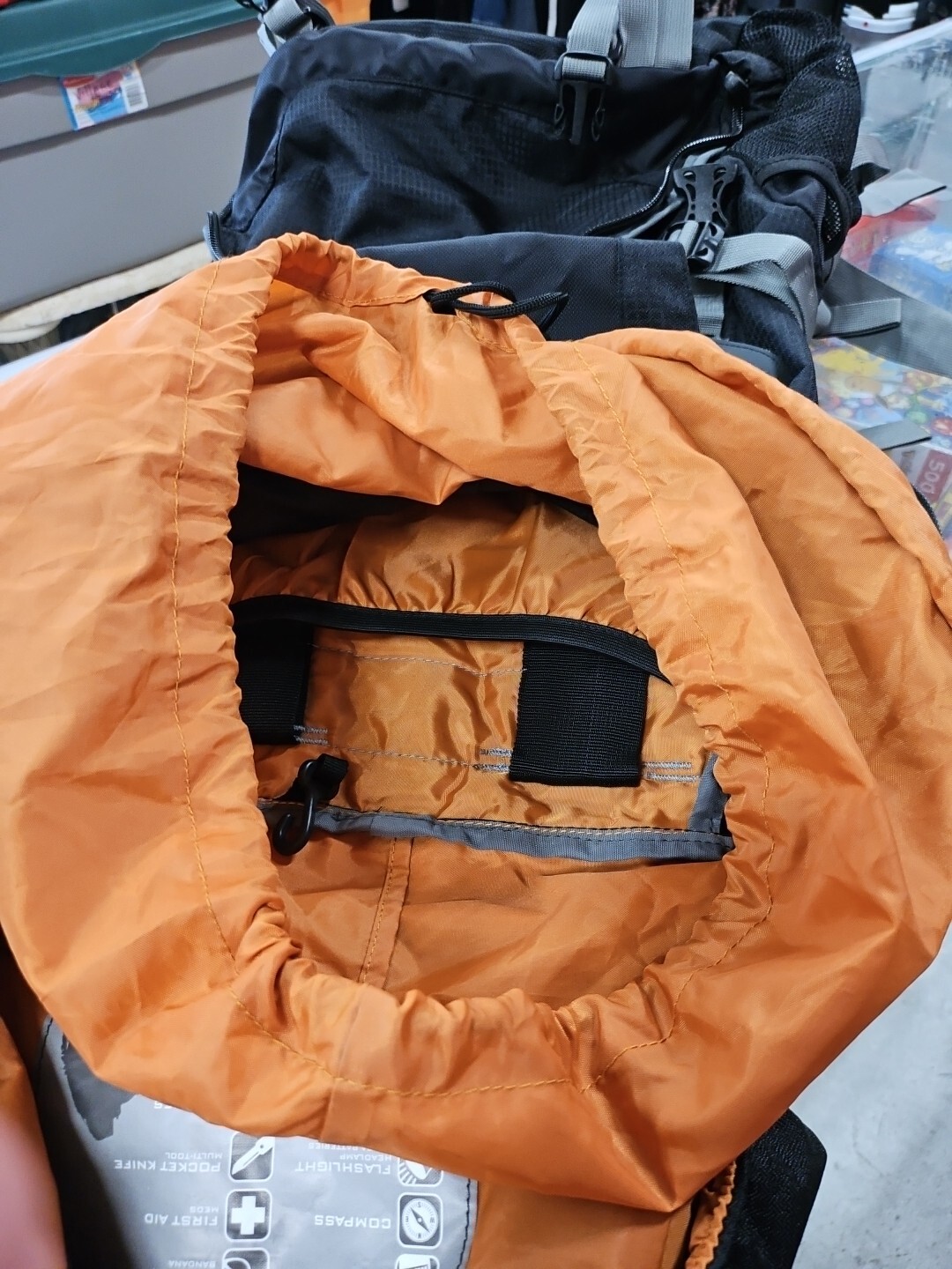 High Sierra Explorer 55 Hiking Backpack Orange And Black 4