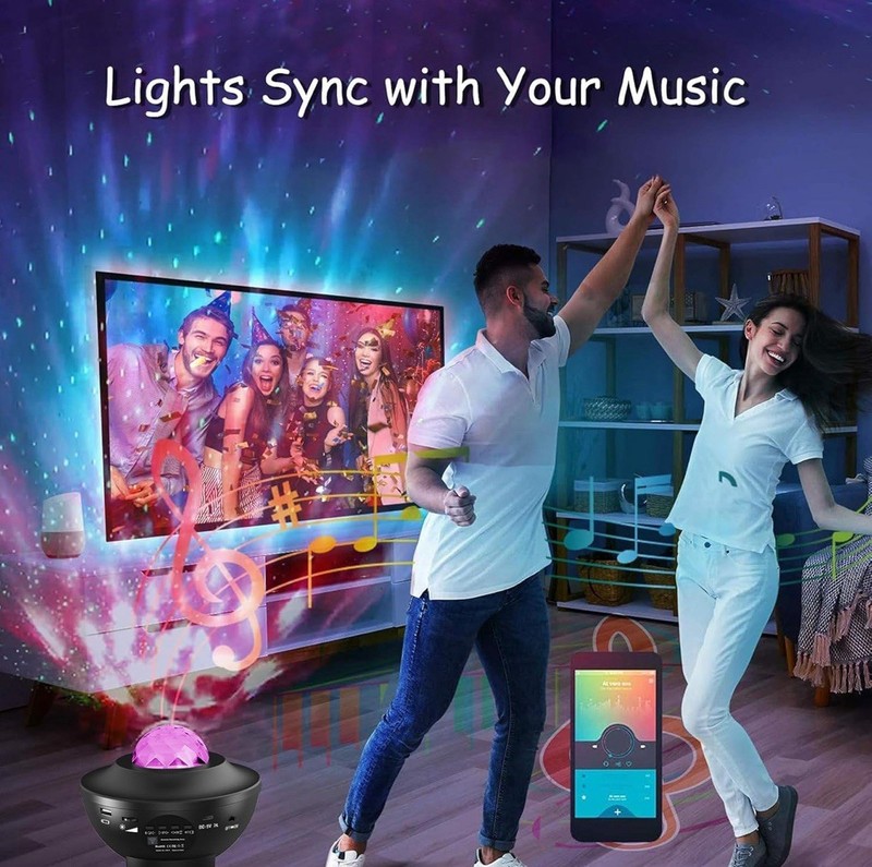 Galaxy Projector with Bluetooth Speaker – Transform Your Room Instantly! 🔊🌠 gallery