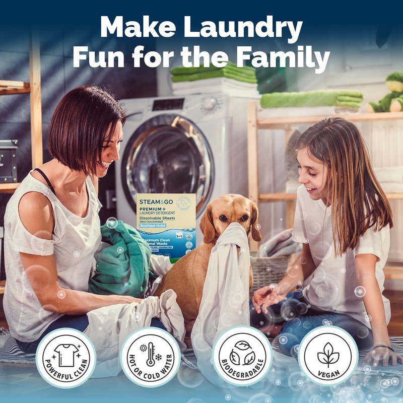 30 PCS Steam Go 5In1 Premium Dissolvable Laundry Detergent Sheets Boutique gallery
