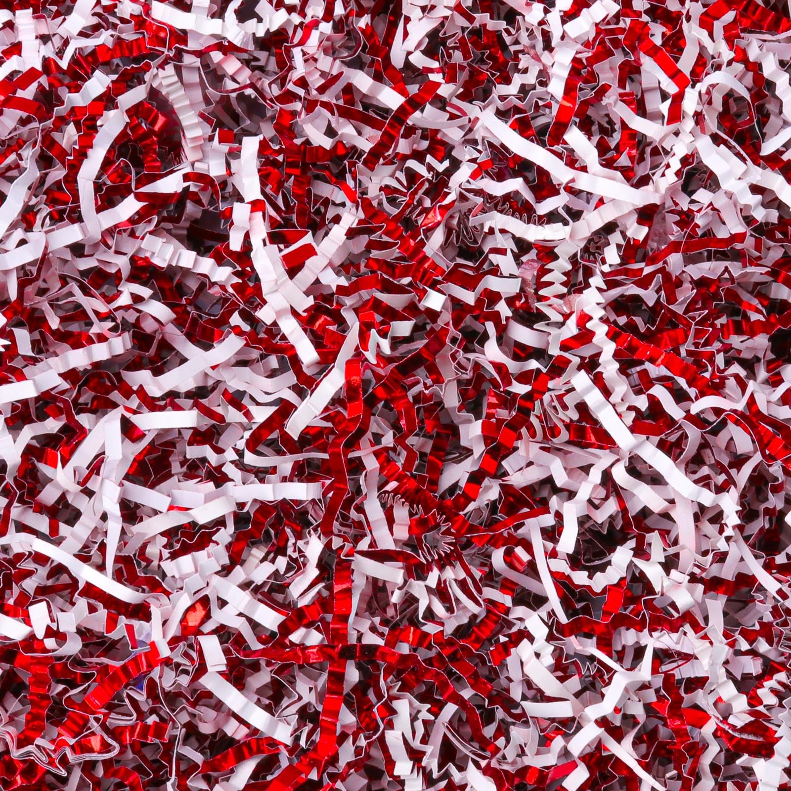 150 Grams Red White Crinkle Cut Paper Shred Filler, Metallic Gift Boxes Wrap gallery