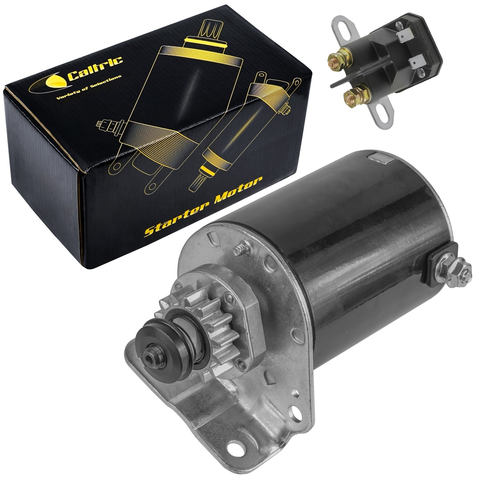 Caltric Starter And Relay For John Deere Tractor Lawn L100 D120 D110 D105 D100 gallery
