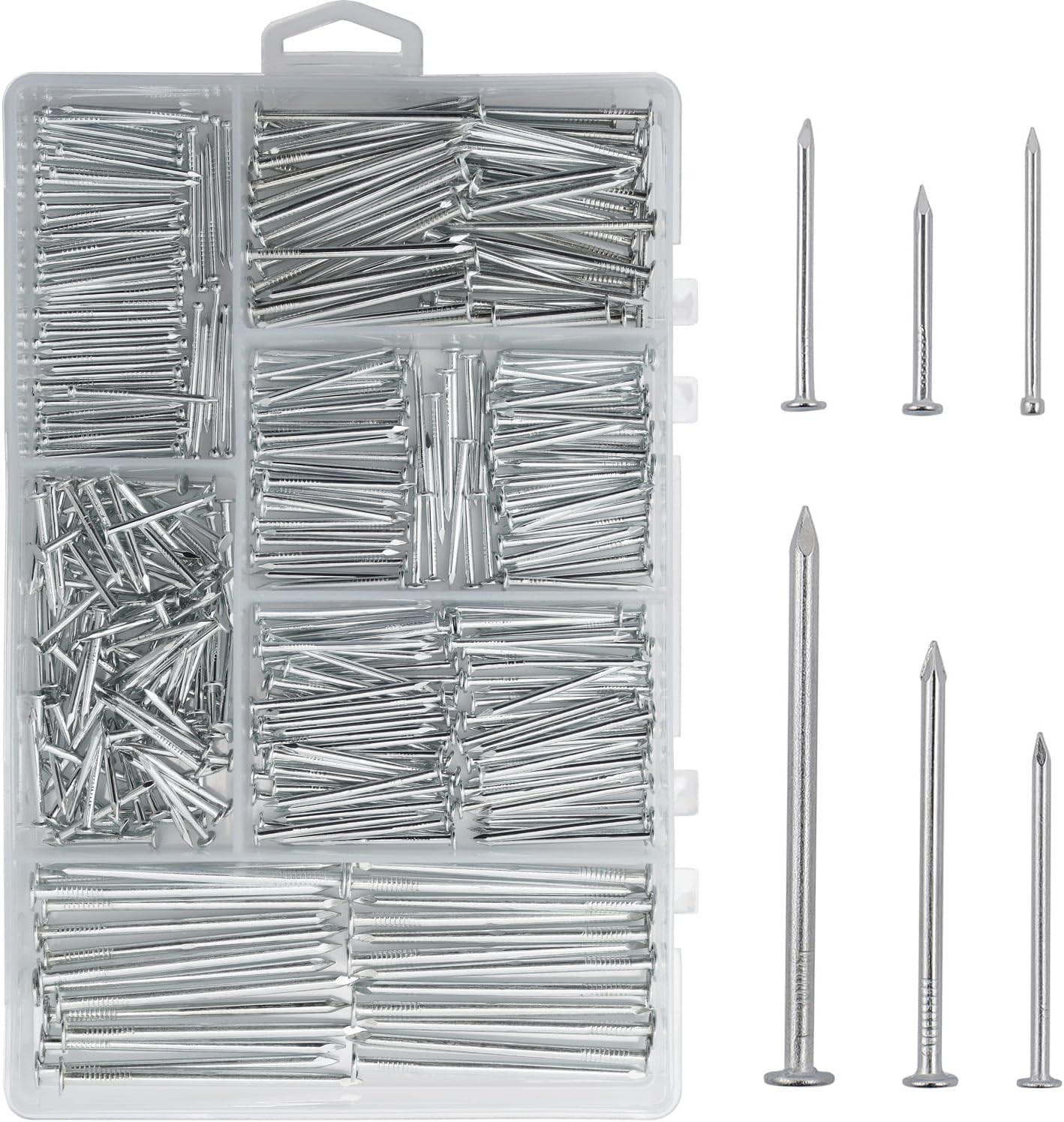 376Pcs Premium Hardware Nails Assortment Kit, Maximum Length 2 Inches Galvanized gallery