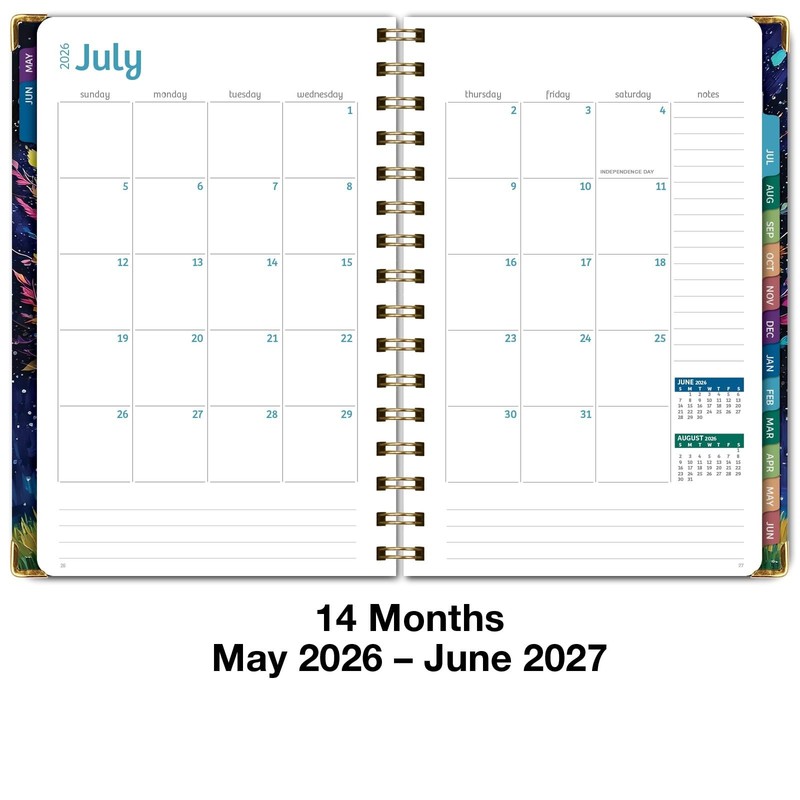 HARDCOVER Academic Year 2026-2027 Planner: 14 Months (May 2026 Through June 2... gallery
