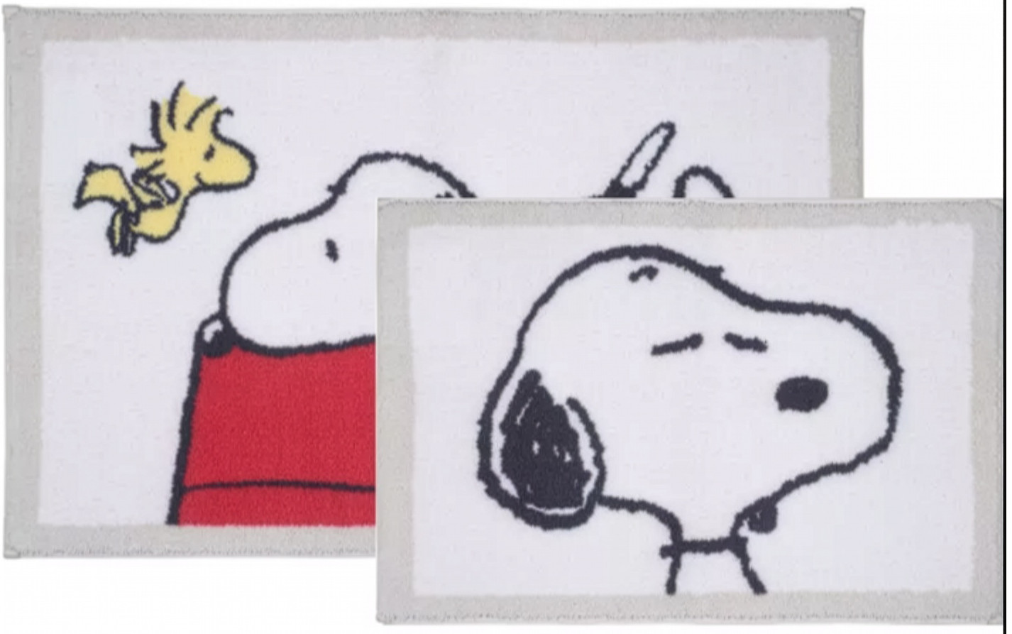 The Big One Snoopy Peanuts Bath Rug Set 2pc 20x32 17x24 Bathroom Mats gallery