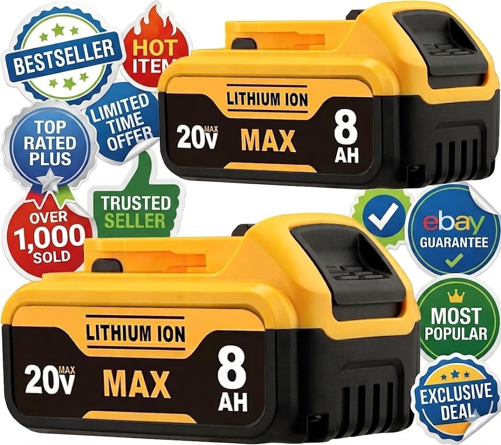 Generic 20V 8.0Ah Li-Ion Battery Compatible with 20V MAX Cordless Power Tools gallery
