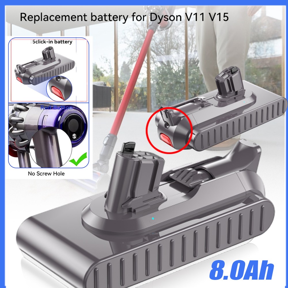 V11 Button Click in Battery For Dyson V11 SV15 SV16 970425-01 Battery gallery