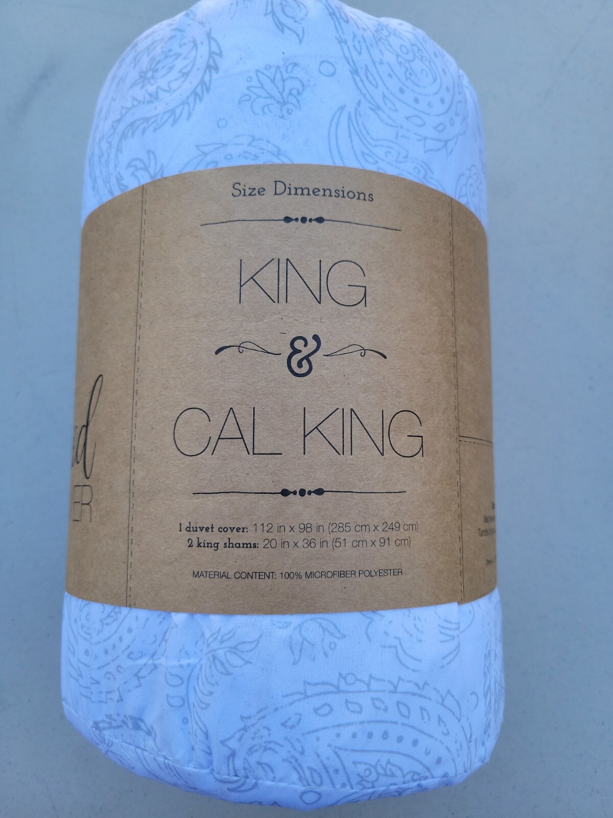 Kaycie Gray - Premium 3 Piece Pattern Duvet Cover Set King & Cal King gallery