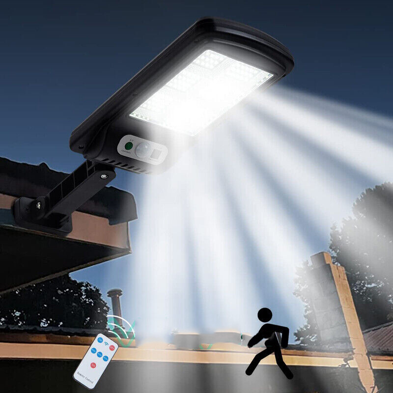 90000LM 240LED Solar Street Light Commercial Dusk To Dawn Outdoor Road Wall Lamp gallery