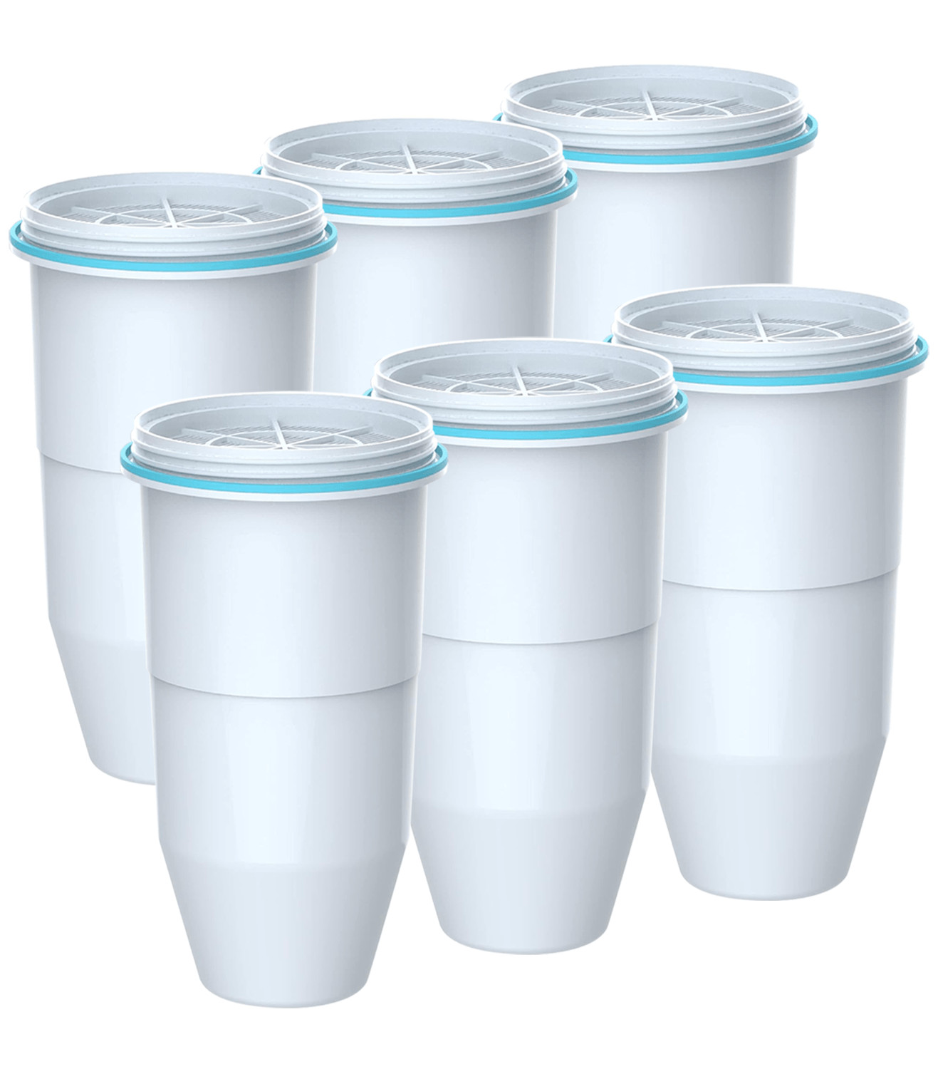 Water Filter Replacement Fit for Zero Pitcher and Dispenser ZR-001 ZR-017 6 Pack gallery
