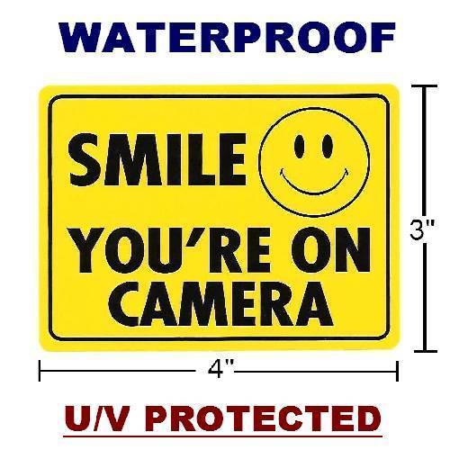 Lot Stickers Decal For Home Store Windows Brinks Security Cameras In Use 4 Pc gallery
