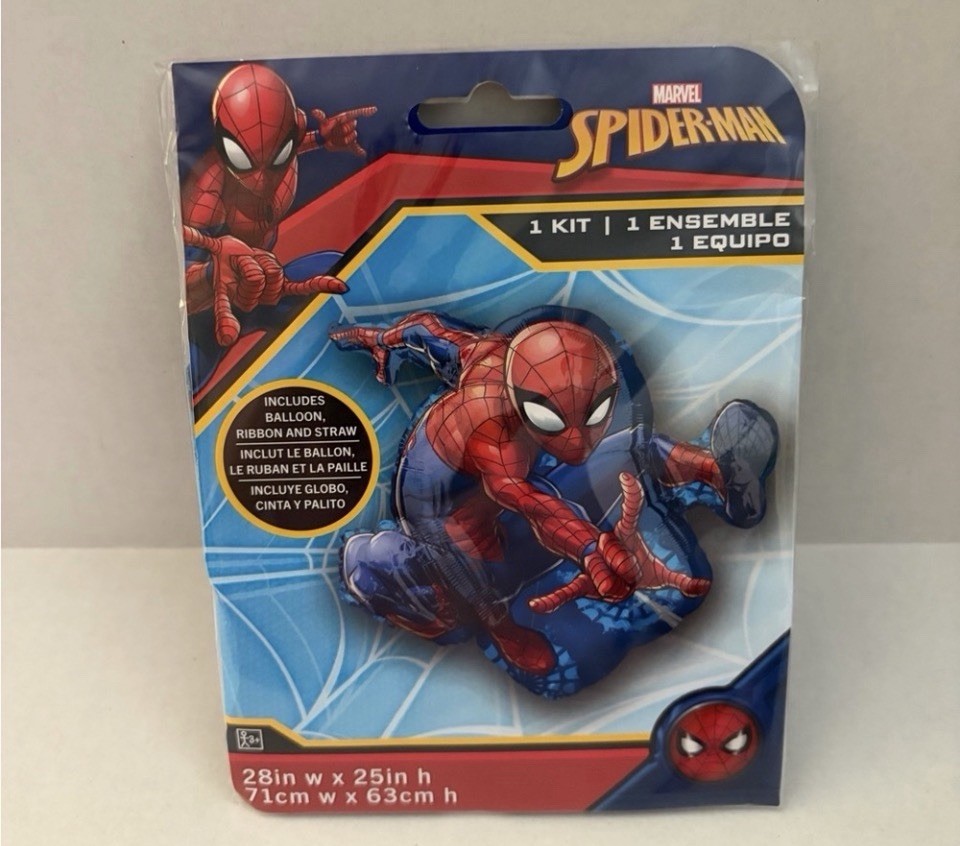 🎈 Spider-Man Foil Balloon 28x25 Inch Anagram Marvel Party Decoration New gallery
