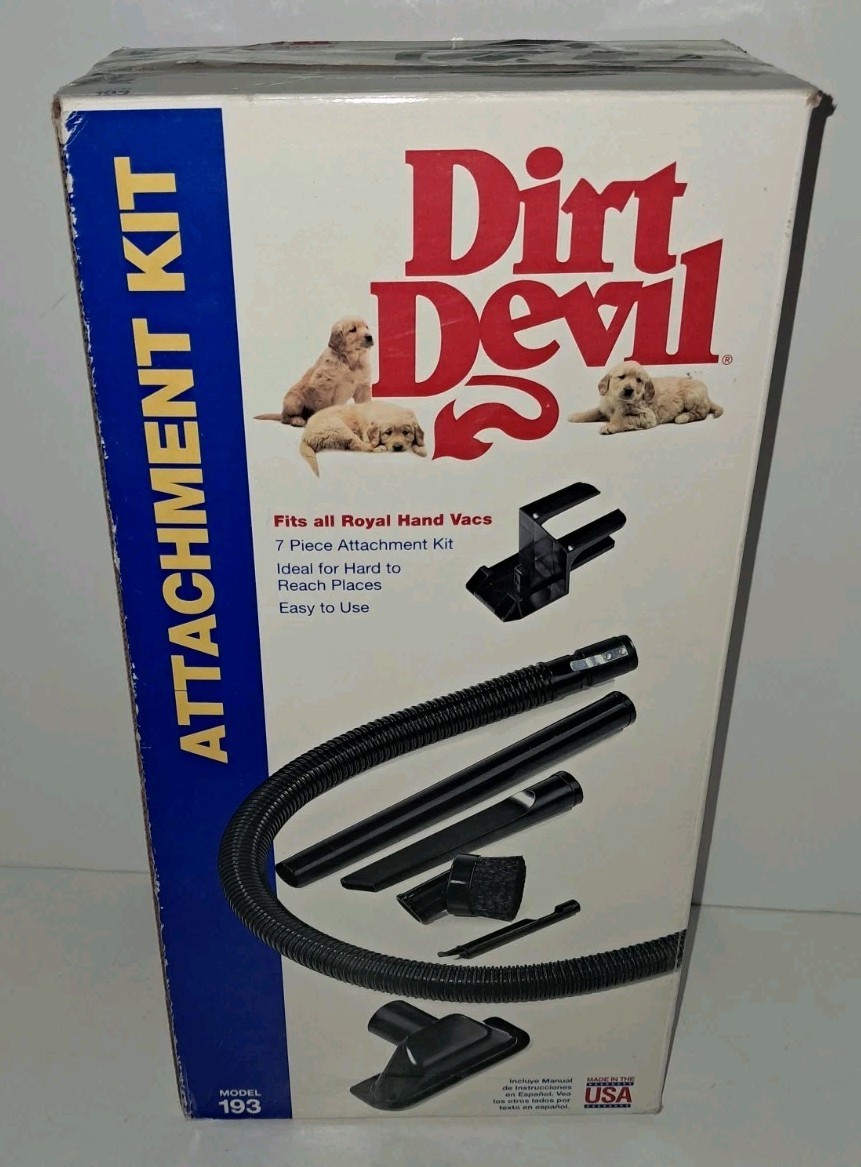 Dirt Devil Model 193 Vacuum 7 Pcs Attachment Kit For Dirt Devil Royal Hand Vacs gallery