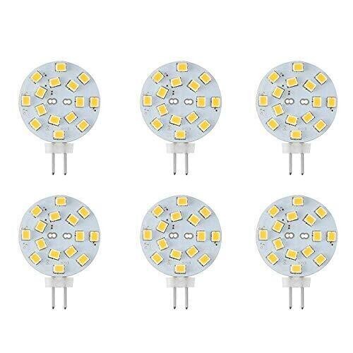 12v G4 Led Bulb 3w Bipin Led Disc Light 2030 Watt Equivalent Cool White 6pk