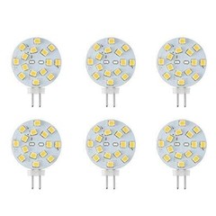 12v G4 Led Bulb 3w Bipin Led Disc Light 2030 Watt Equivalent Cool White 6pk