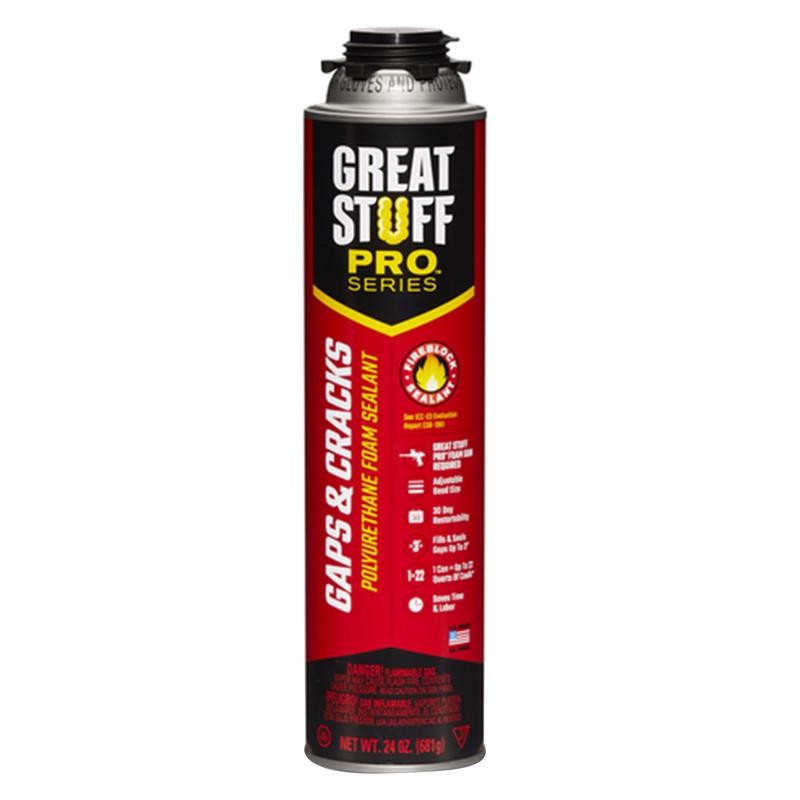 Great Stuff 341557 Gaps & Cracks Poly Insulating Foam Sealant 24oz (Pack of 12) gallery