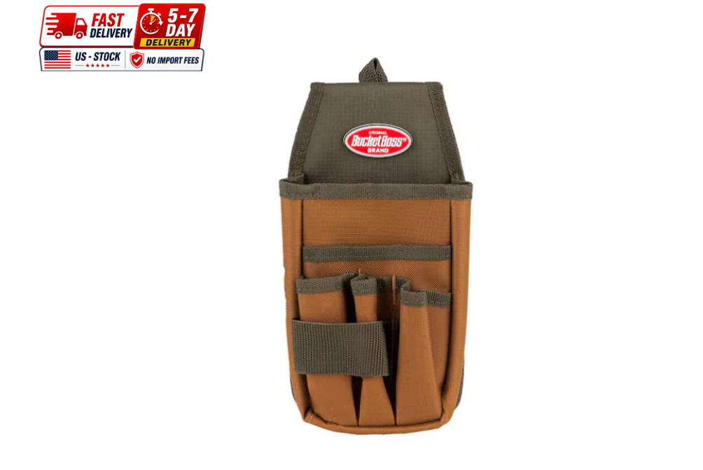 5 In. 5-Pocket Utility Tool Belt Pouch with Flap Fit gallery