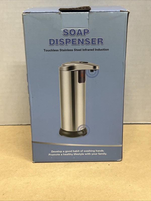 280ML Touch-Free Automatic IR Sensor Stainless Steel Liquid Soap Pump Dispenser gallery