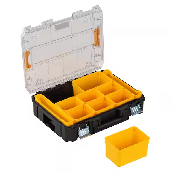 Dewalt Tstak V 7 in Stackable 9 Compartment Small Parts Tool Storage Organizer gallery
