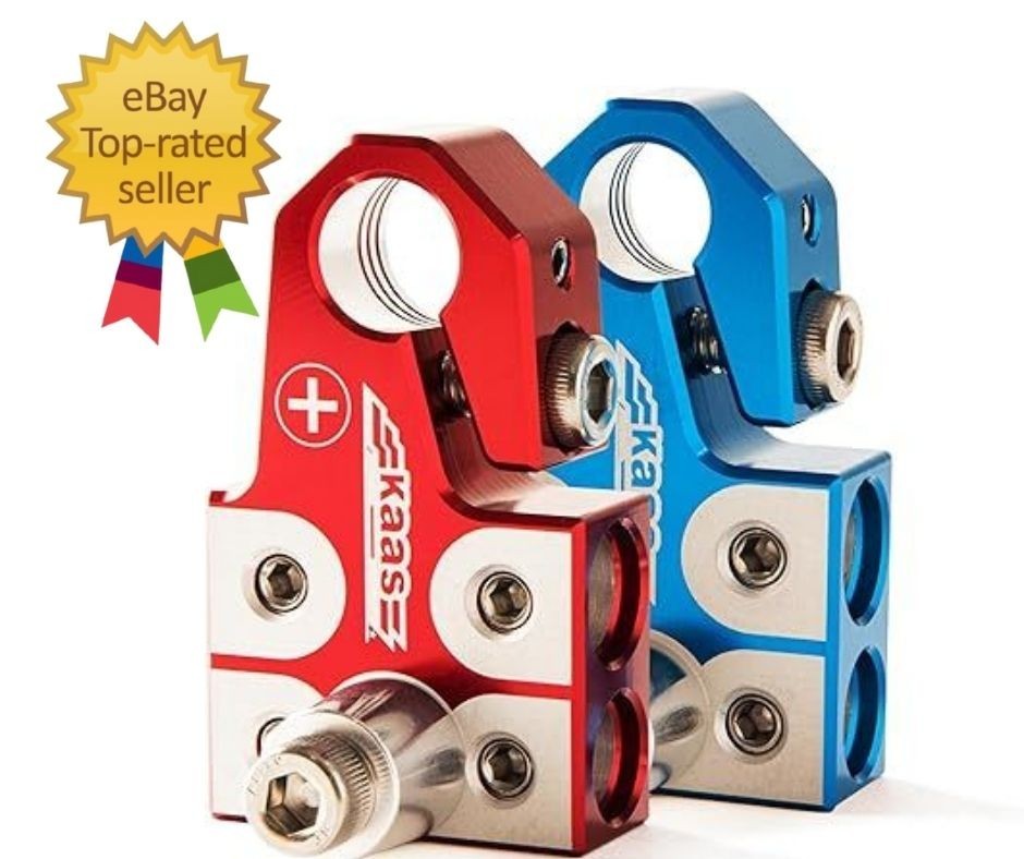 Lead Acid Battery Terminal Clamps, Positive and Negative Set, for SAE/DIN/EN Tap gallery