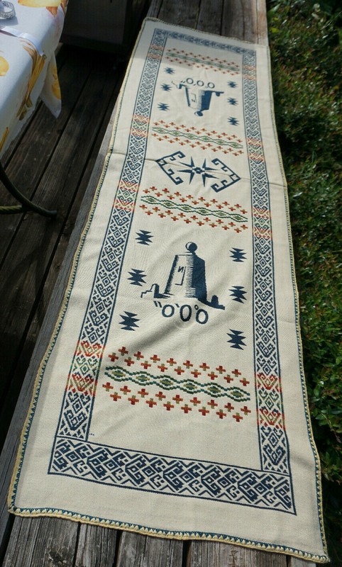 Table Runner Null Island Theme Geography (0°N 0°E) 64" X 18" gallery