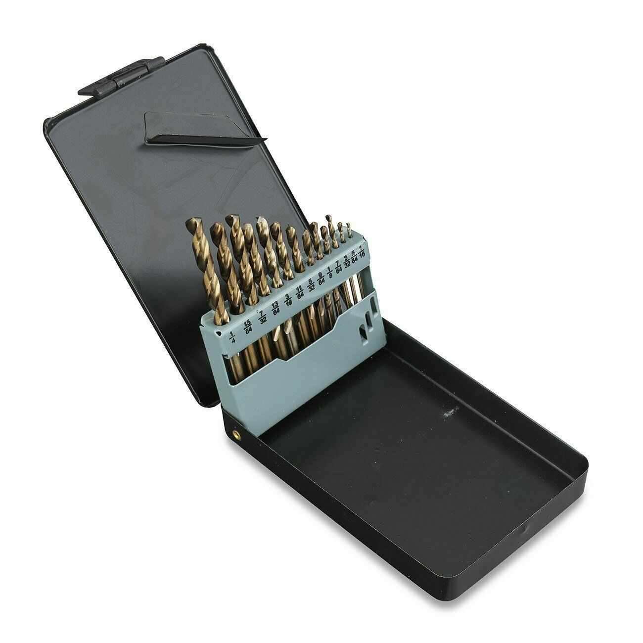 VCT Cobalt Drill Bit Set- 13Pcs M35 High Speed Steel Twist Jobber Length gallery