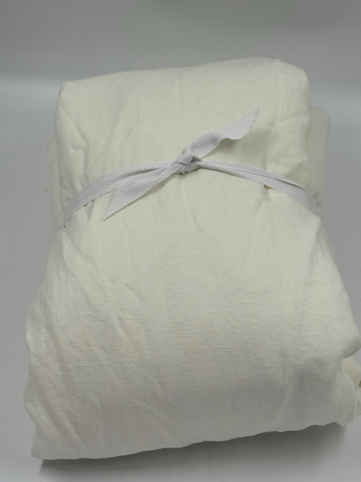 Pottery Barn 100 x 108, Belgian Flax Linen Cotton Lined Curtain, Ivory, READ gallery