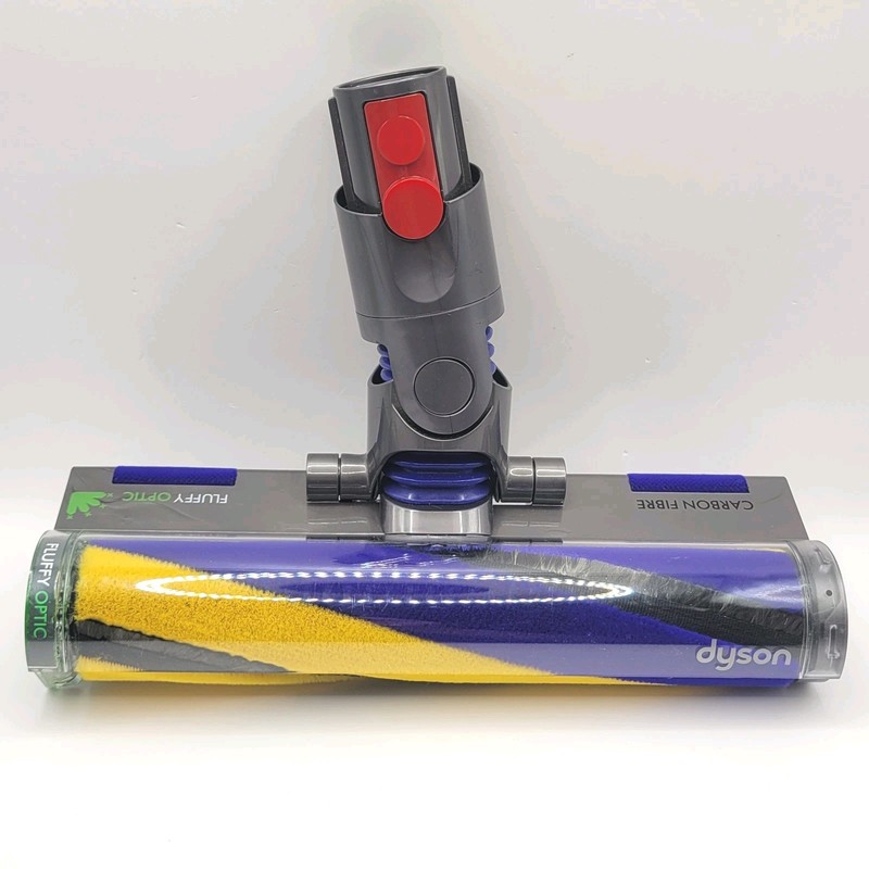 Dyson V12 Detect Slim Absolute Fluffy Optic Carbon Fiber Floor Head 425995-02 gallery