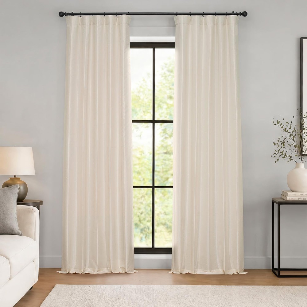 Hpd Half Price Drapes Hpd Half Drapes Faux Silk Blackout Curtains 108 Inches
