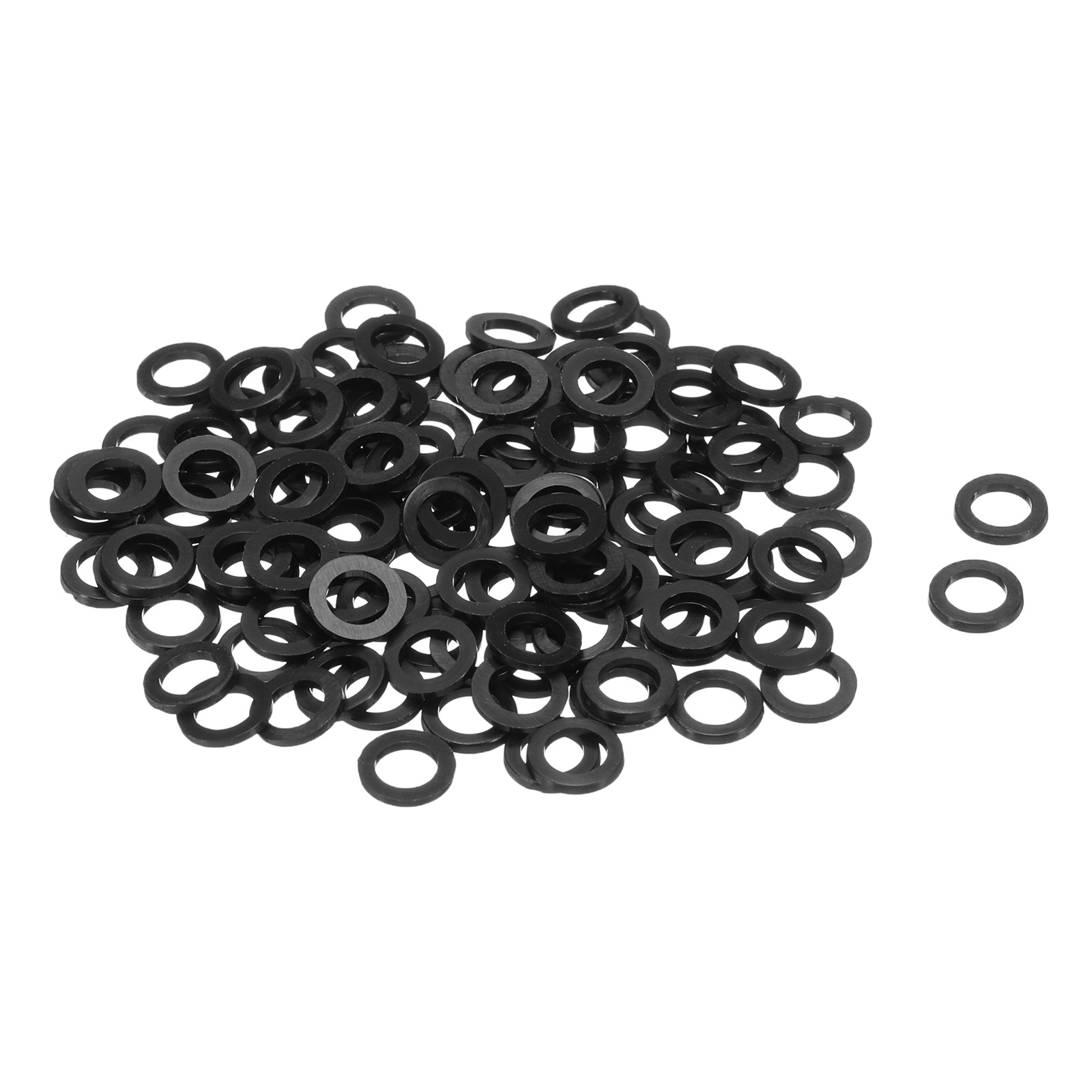 120Pcs M5 Nylon Flat Washers 5mm ID 8mm OD 1mm Thick Black gallery