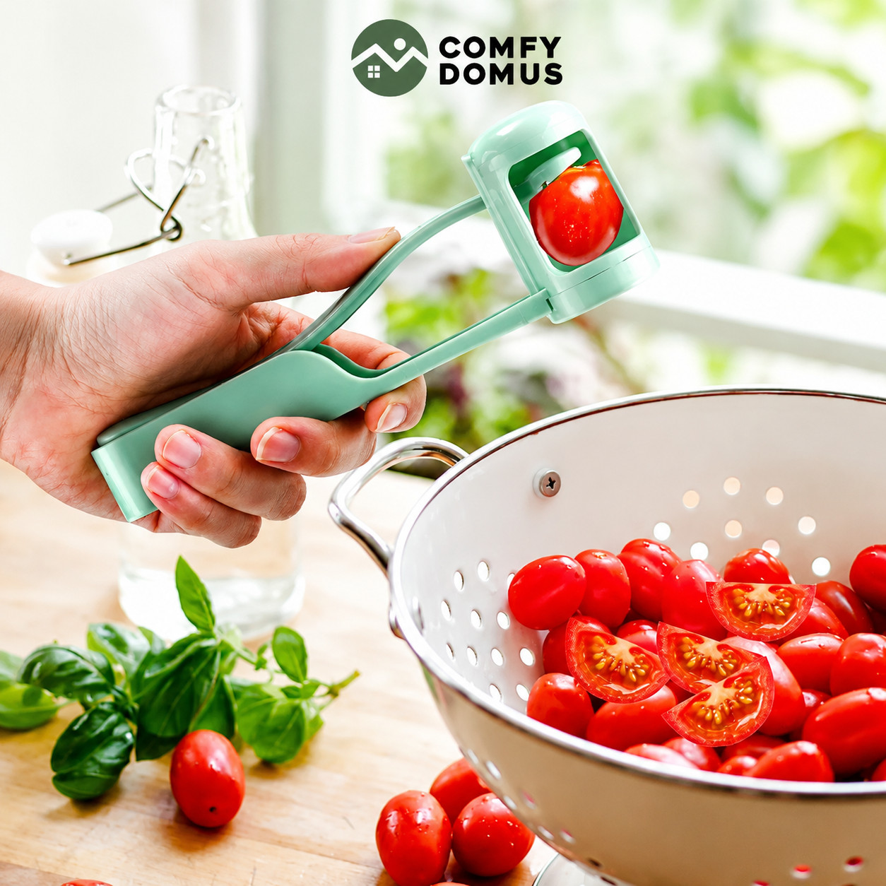Tomato-Slicer Cutter Grape Tools Cherry Fruit Salad Splitter Artifact for Toddle gallery