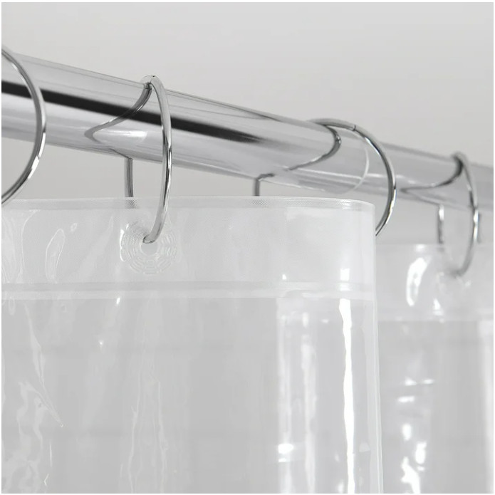 Mainstays Light Weight PEVA Shower Liner, Clear gallery